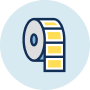 Roll of labels icon