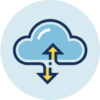Hosting cloud icon